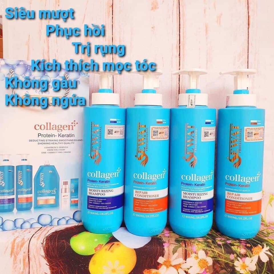Cặp dầu gội xả nước hoa Sewat 800ml