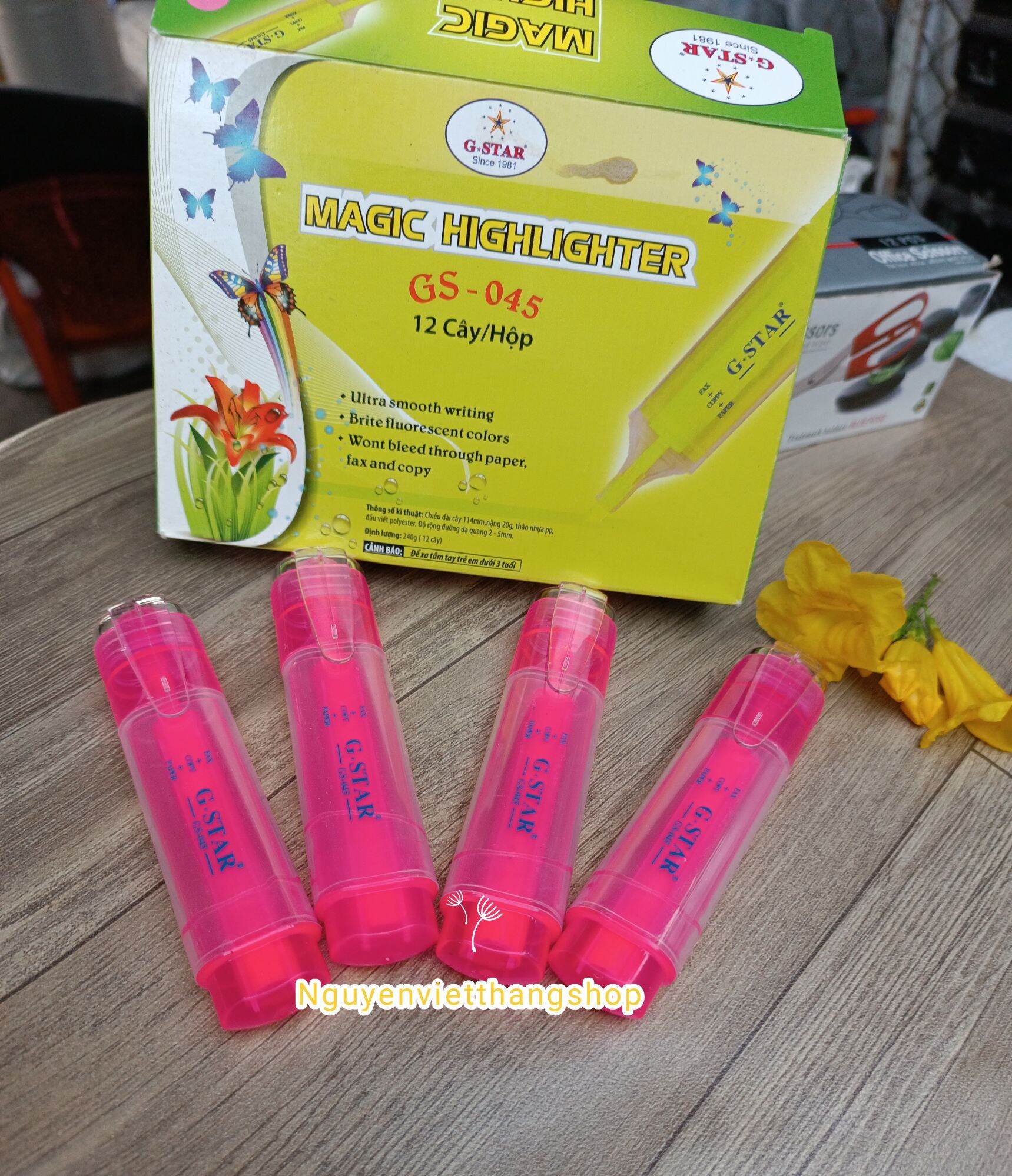 Bút dạ quang nhiều màu sắc (1cây)