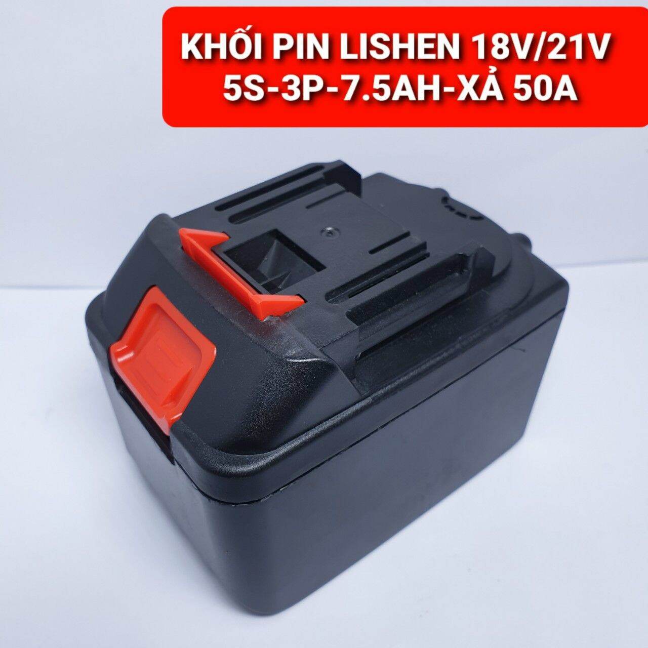 Pin Makita 18v/21v loại 15 cell lishen xám dung lượng 7500mah