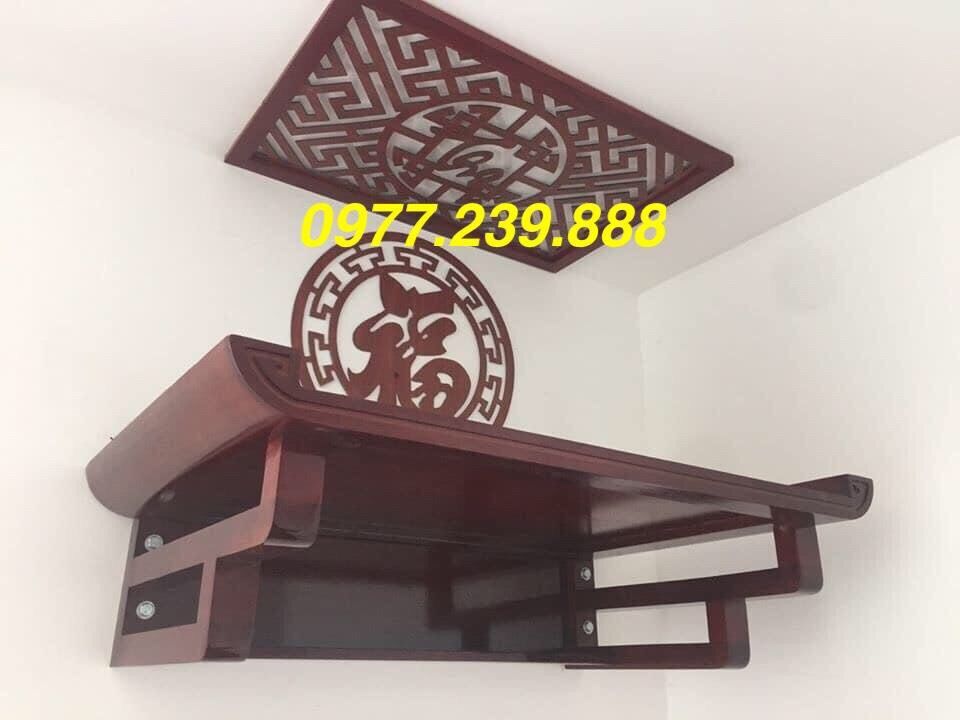 bàn thờ treo gỗ sồi 61cm