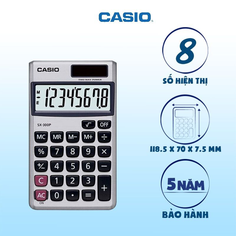 Máy tính bỏ túi casio sx-300p chính hãng