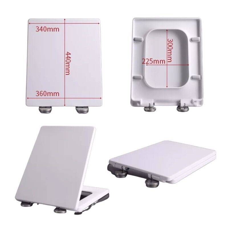 Nắp đậy bồn cầu một khối viglacera v42 nắp êm kt 360x460mm