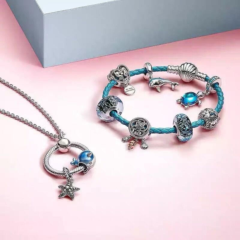 CHARM PAN ALE CÁ HEO XANH BẠC S925 CAO CẤP