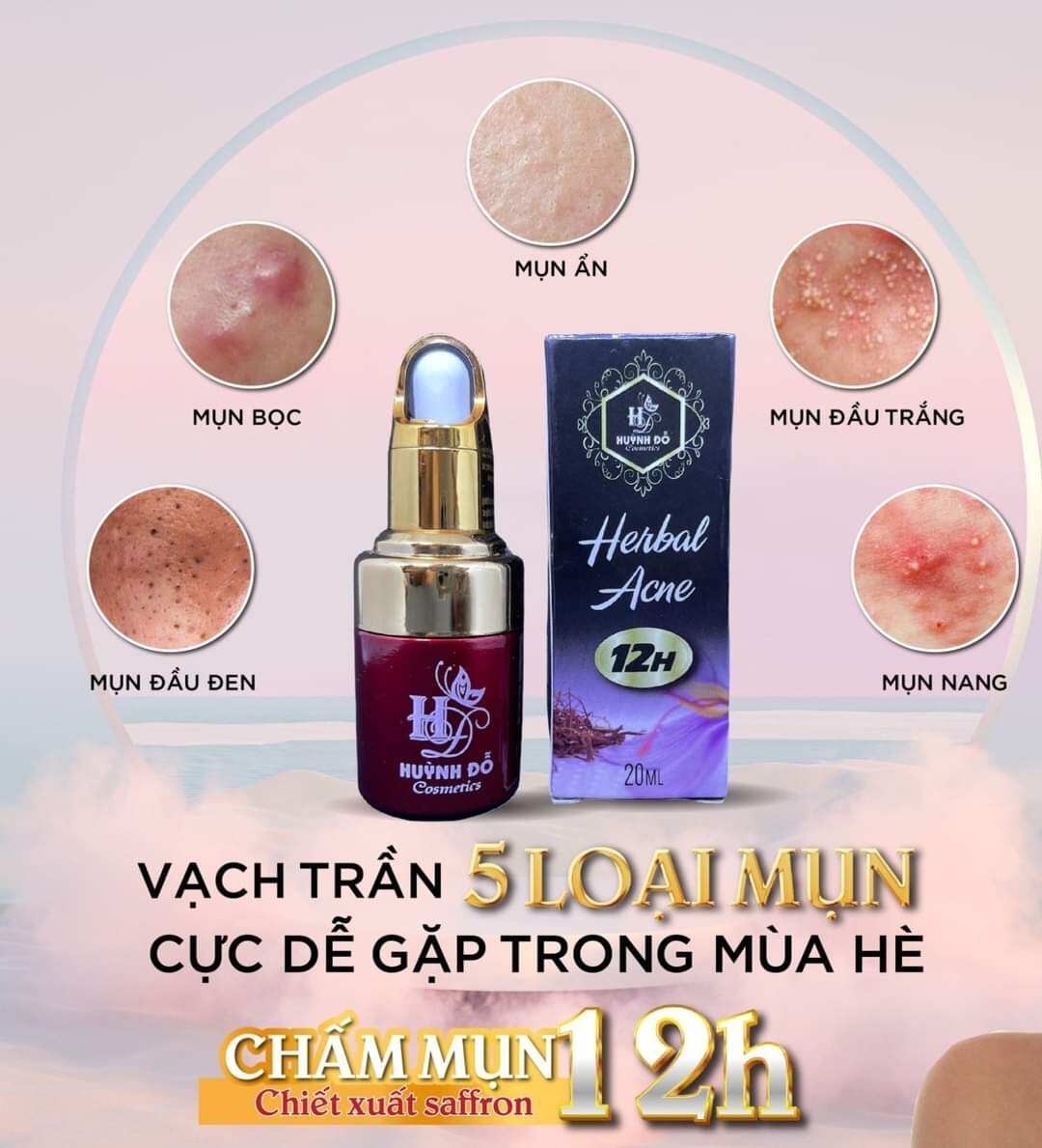 Combo cải thiện mụn và dưỡng trắng da huỳnh đỗ
