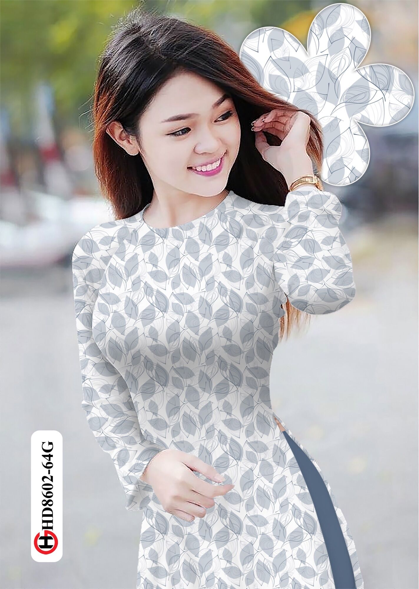 [HCM]Vải áo dài lá
