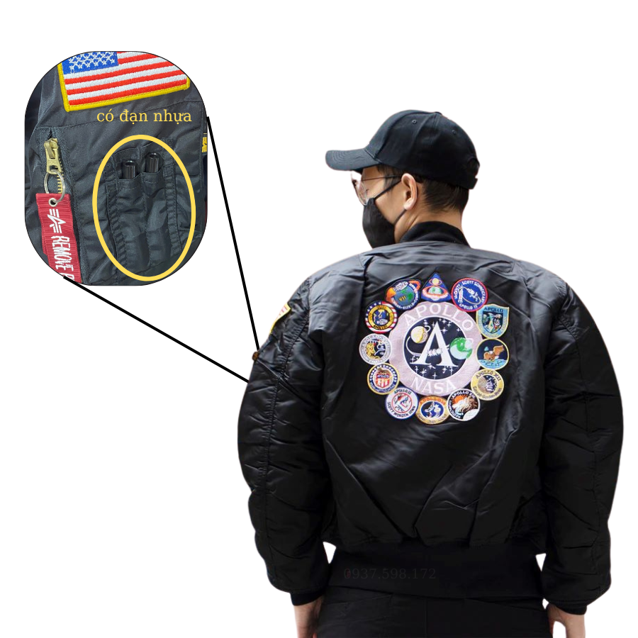 Áo khoác pilot Ma1 phiên bản Nasa Apollo