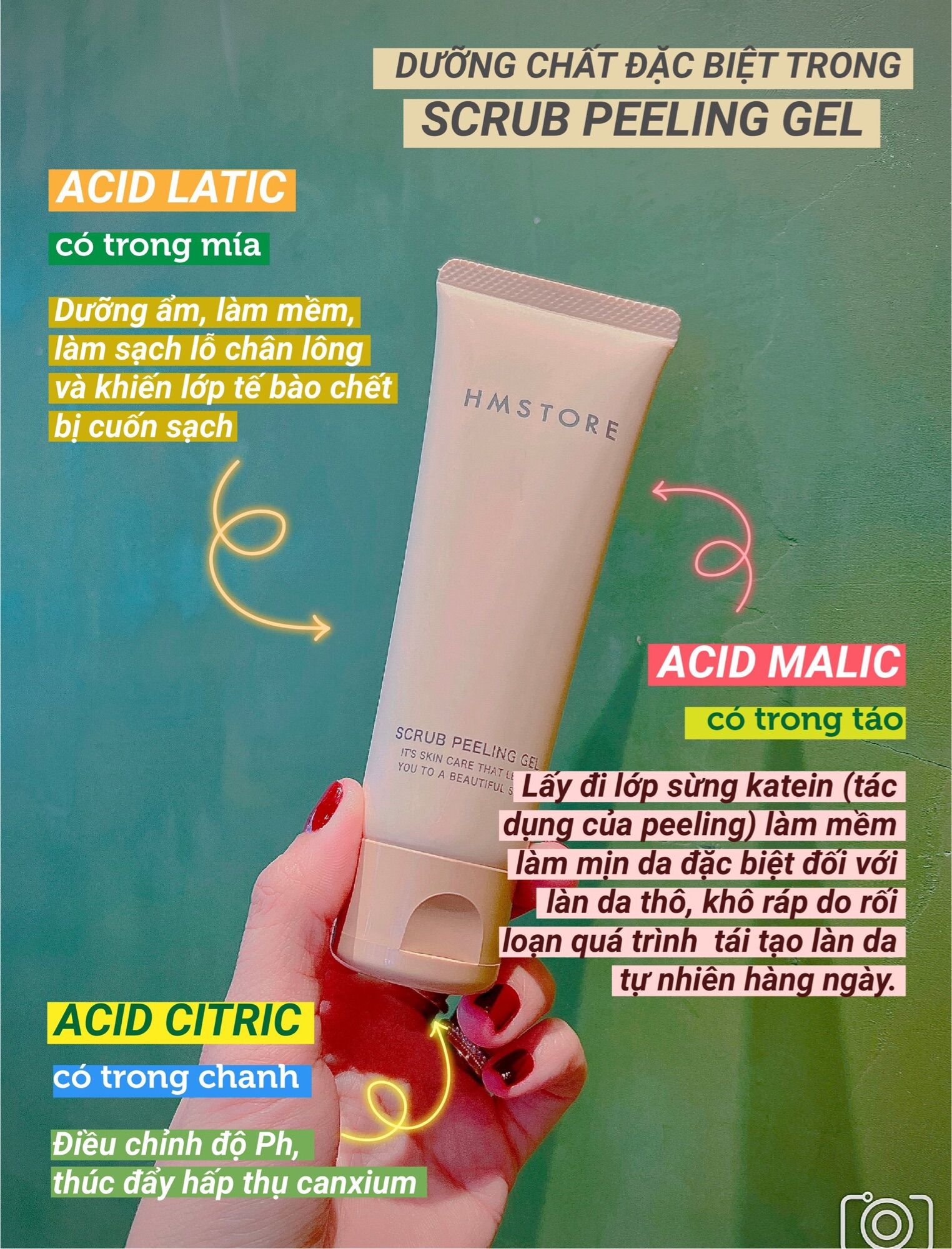 COMBO TẨY TẾ BÀO CHẾT FACE + BODY HM STORE