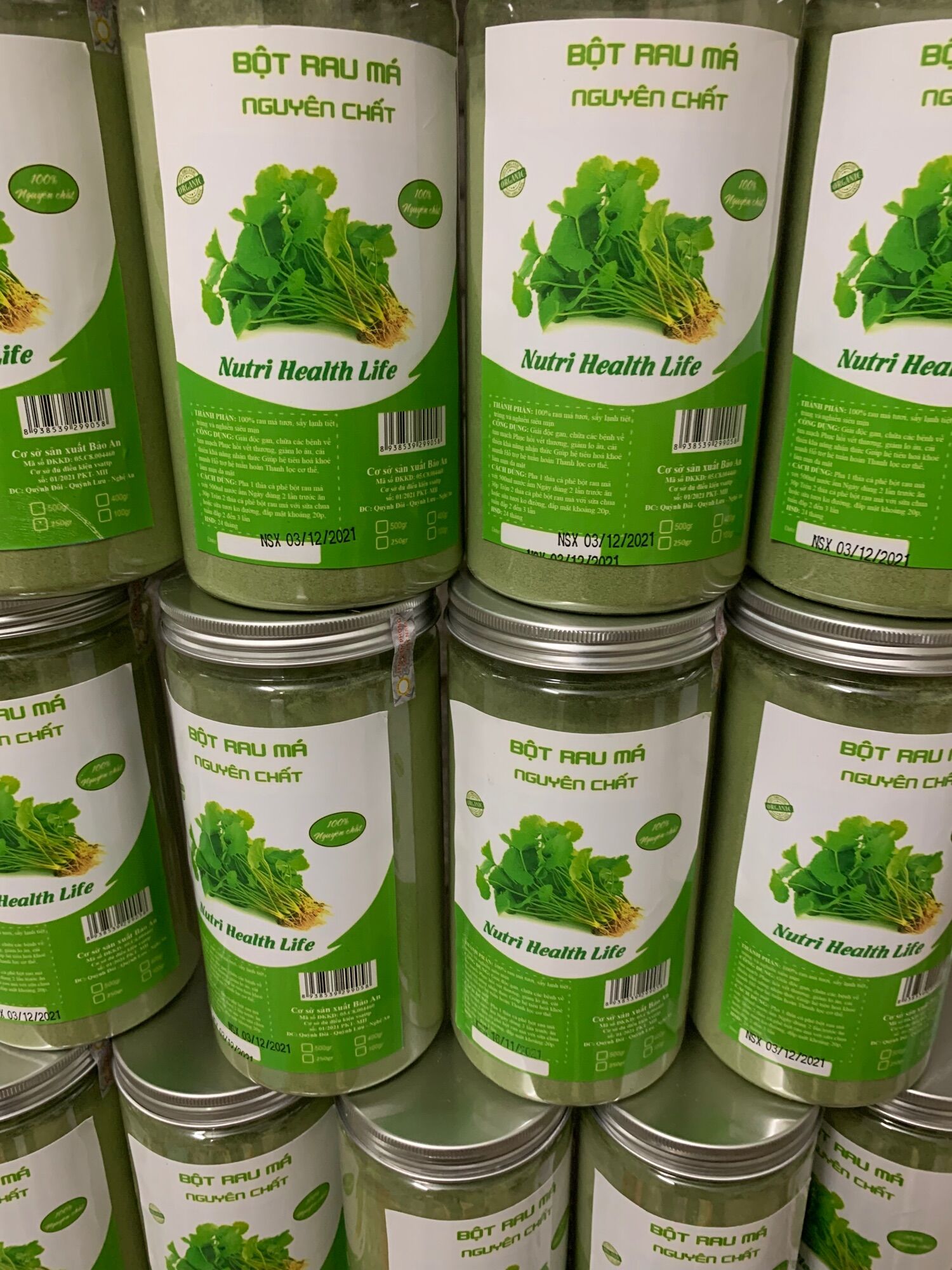 Bột rau má nguyên chất 500g