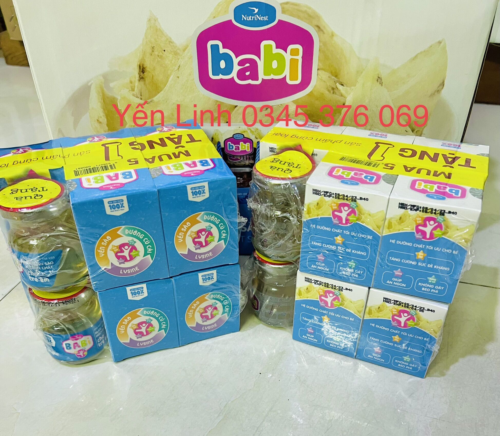 Lốc 5 tặng 1 yến babi nutrinest (6 hủ x 42g)