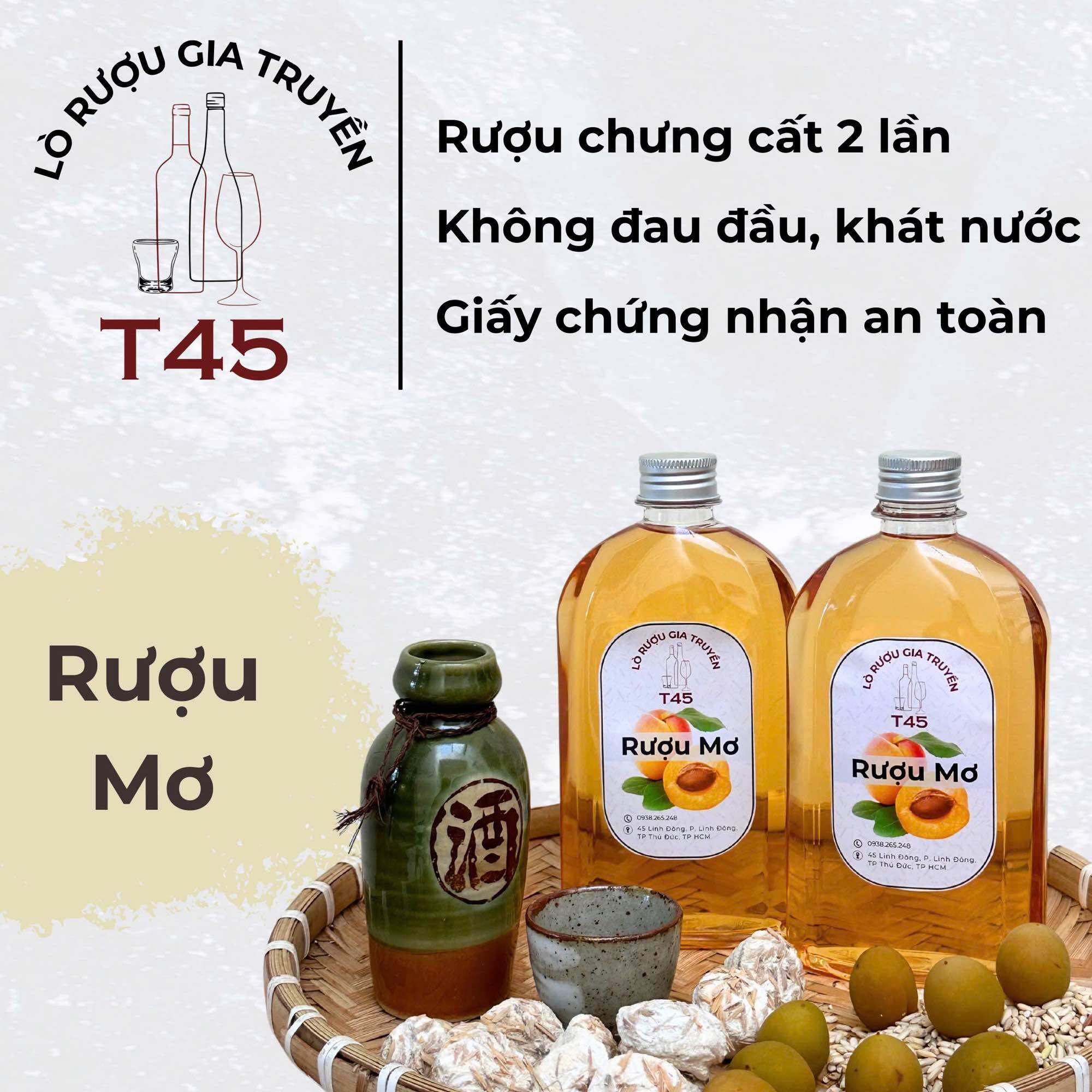 R,uou Mơ T45 hương vị đậm đà, chua ngọt dễ uống