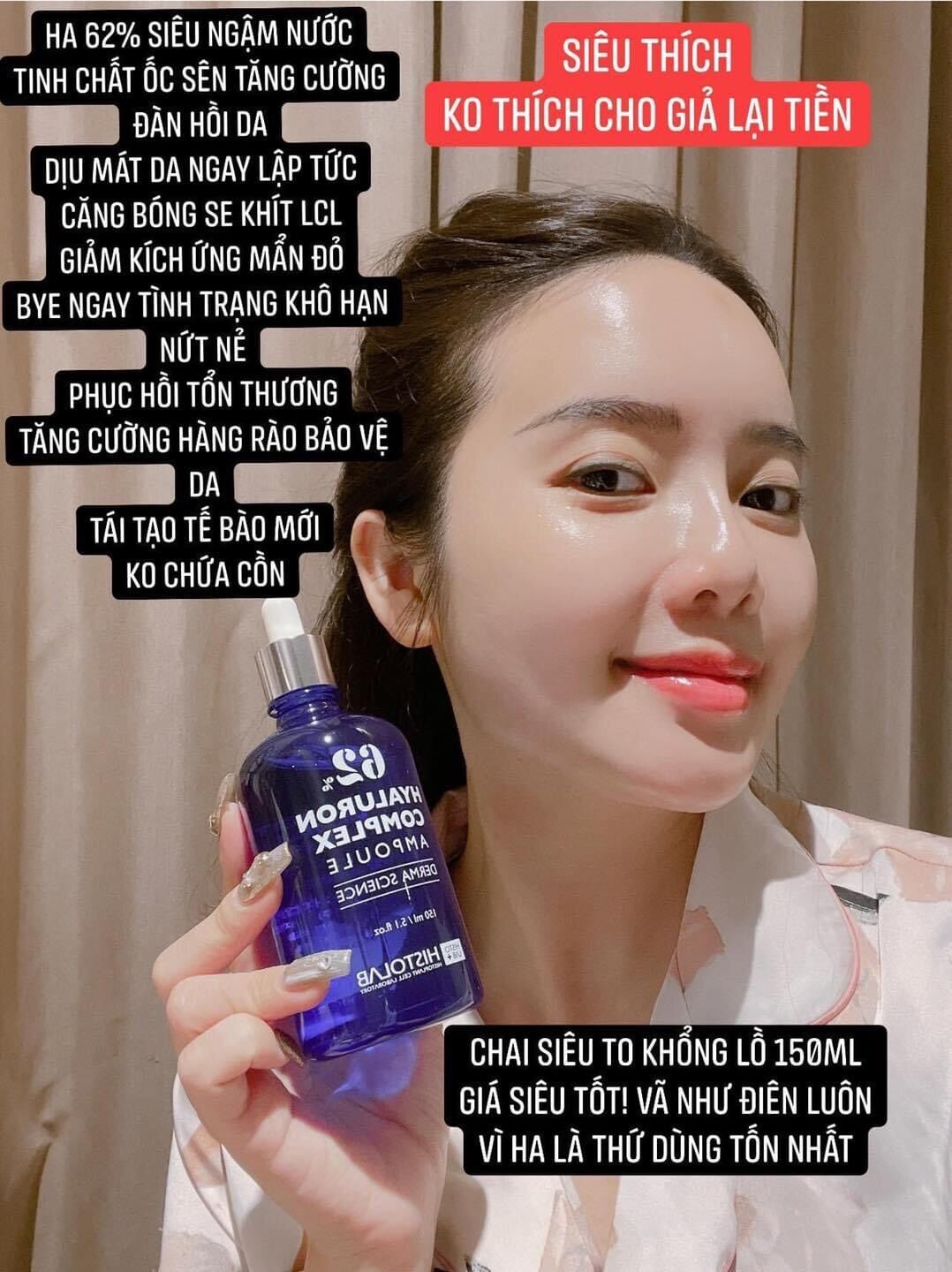 Tinh chất dưỡng ẩm Histolab 62% Hyaluron Complex Ampoule Derma Science