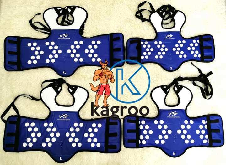 Áo giáp ngực chấm bi 2 mặt Taekwondo