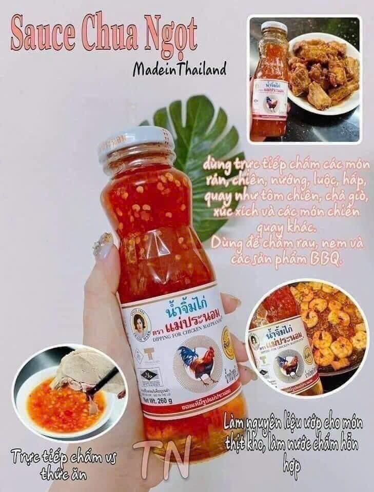 Sốt chua ngọt Thái Lan hiệu con gà 260gr