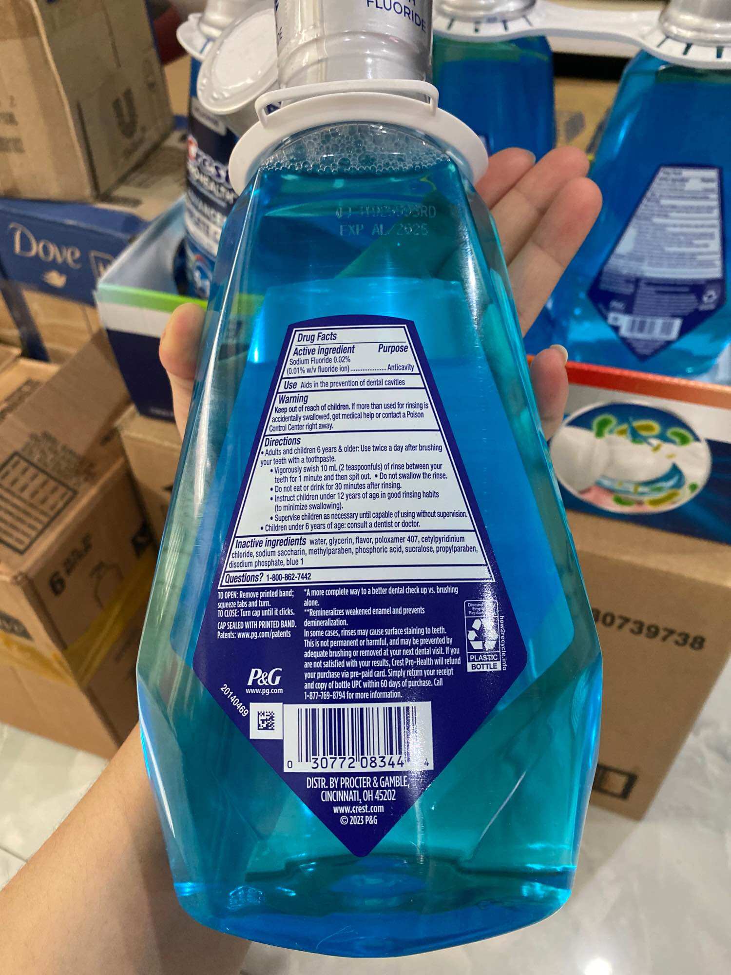 Nước Súc Miệng Crest Pro-Health ADVANCED 1 LÍT CỦA MỸ