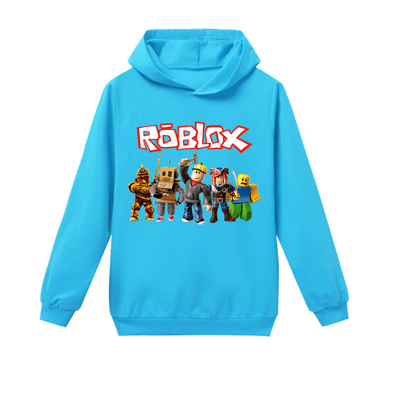Children's Clothing Rob Lesi Virtual World Roblox Top Cartoon Printed Pattern Children's Thin Hoodies Hoodie