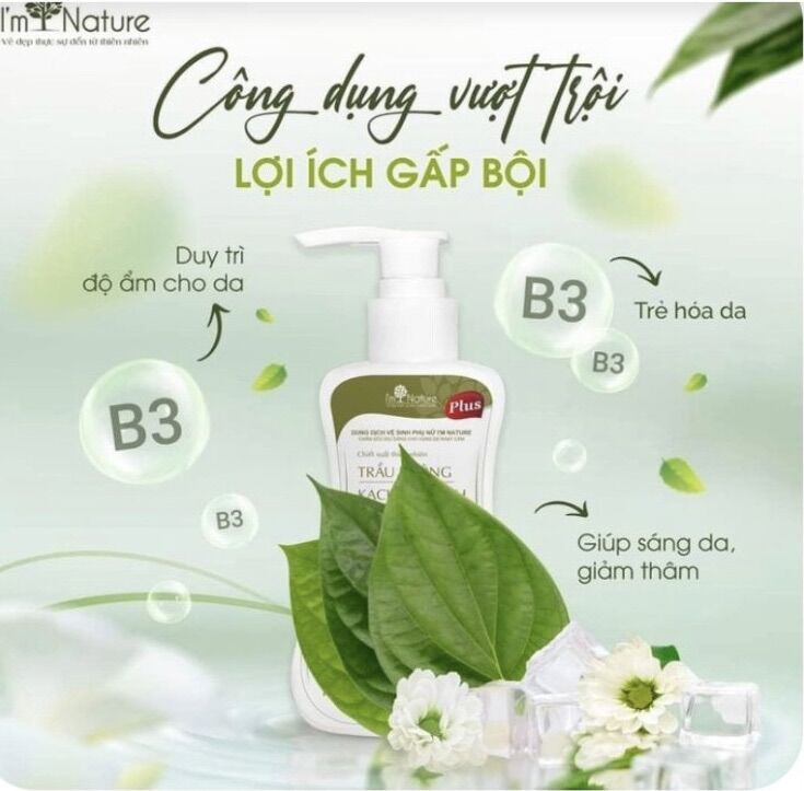 Dung dịch vệ sinh phụ nữ trầu không I’m Nature Plus