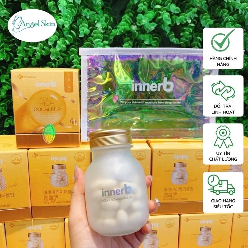 Viên uống collagen cấp nước chống nắng Innerb Aqua Rich Doubleup 70 viên Korea