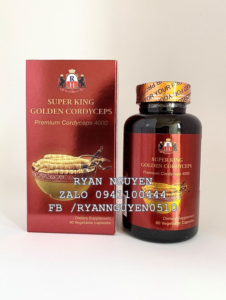 Đông Trùng Hạ Thảo Super King Golden Cordyceps Premium 4000