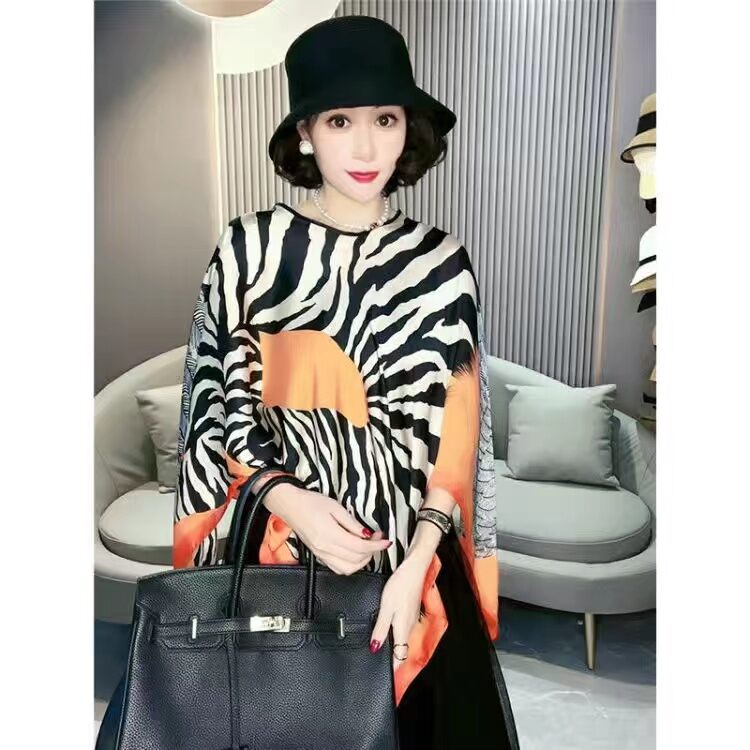Khăn lụa mẫu mới xuân hè khăn voan chống nắng giả lụa thật áo choàng phối bên ngoài choàng vai chui đầu cho nữ khăn quàng cổ đa năng chui đầu