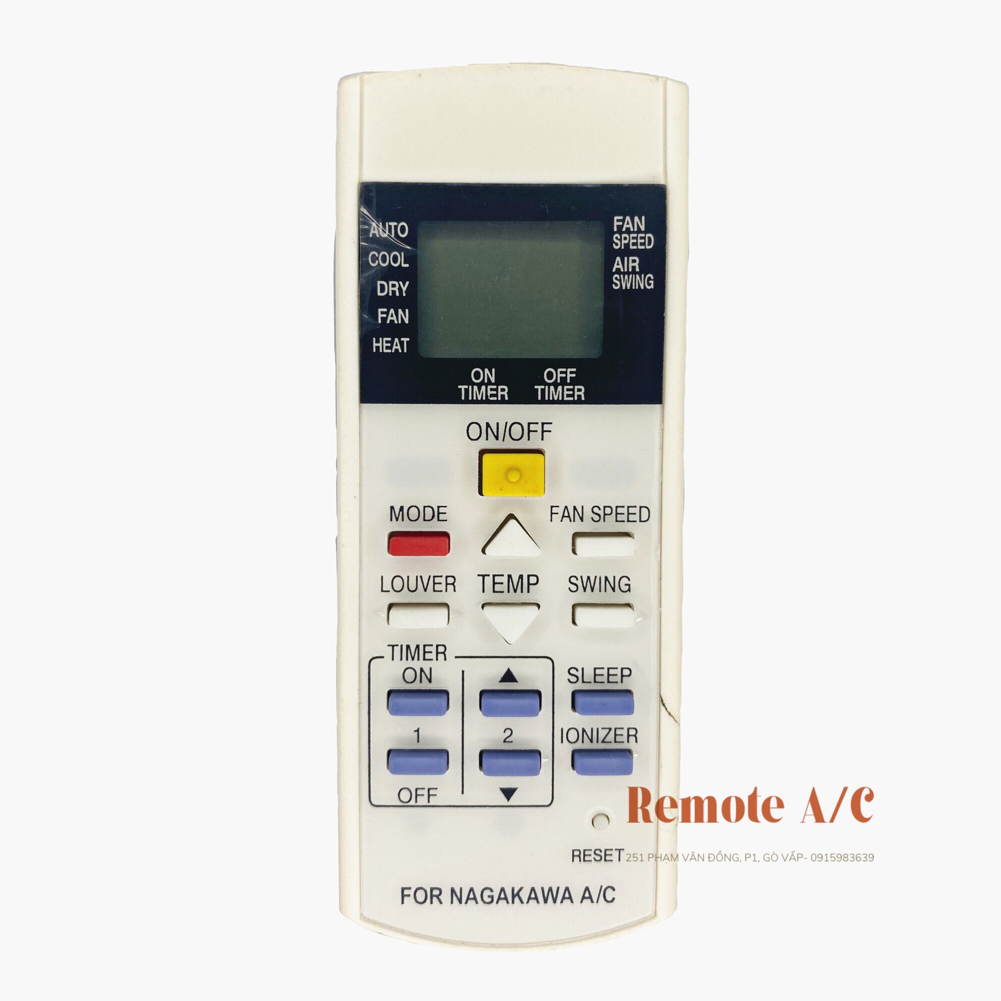 Remote máy lạnh nagakawa