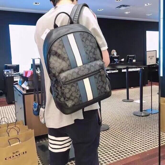 Balo du lịch size lớn Coach Backpack chất da siêu đẹp