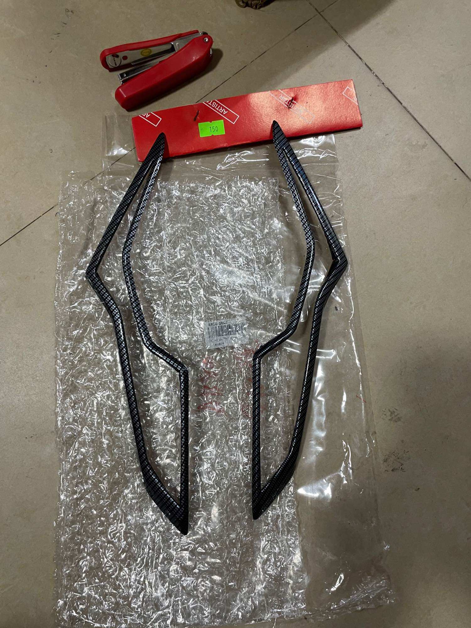 Ốp viền đèn xi nhan trước xe AB Air blade ( đời 2020-2021) nhựa abs các bon đen bóng cao cấp