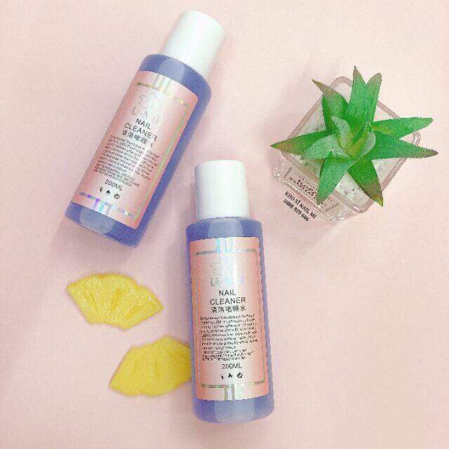 Nước lau gel Li-nail chính hãng (200ml) có mùi thơm - cồn lau gel chuyên dụng