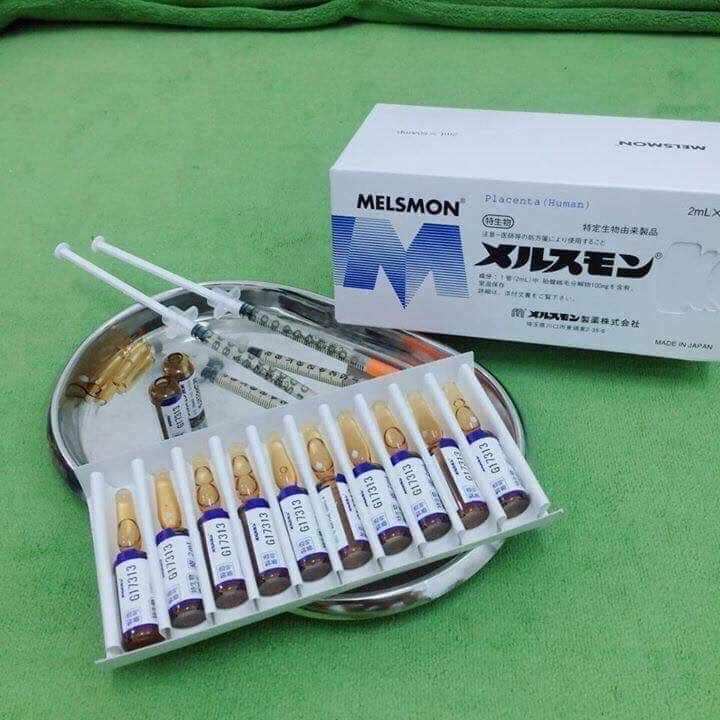 Tế bào gốc nhau thai Melsmon trẻ hóa và sáng da 2ml/ ống