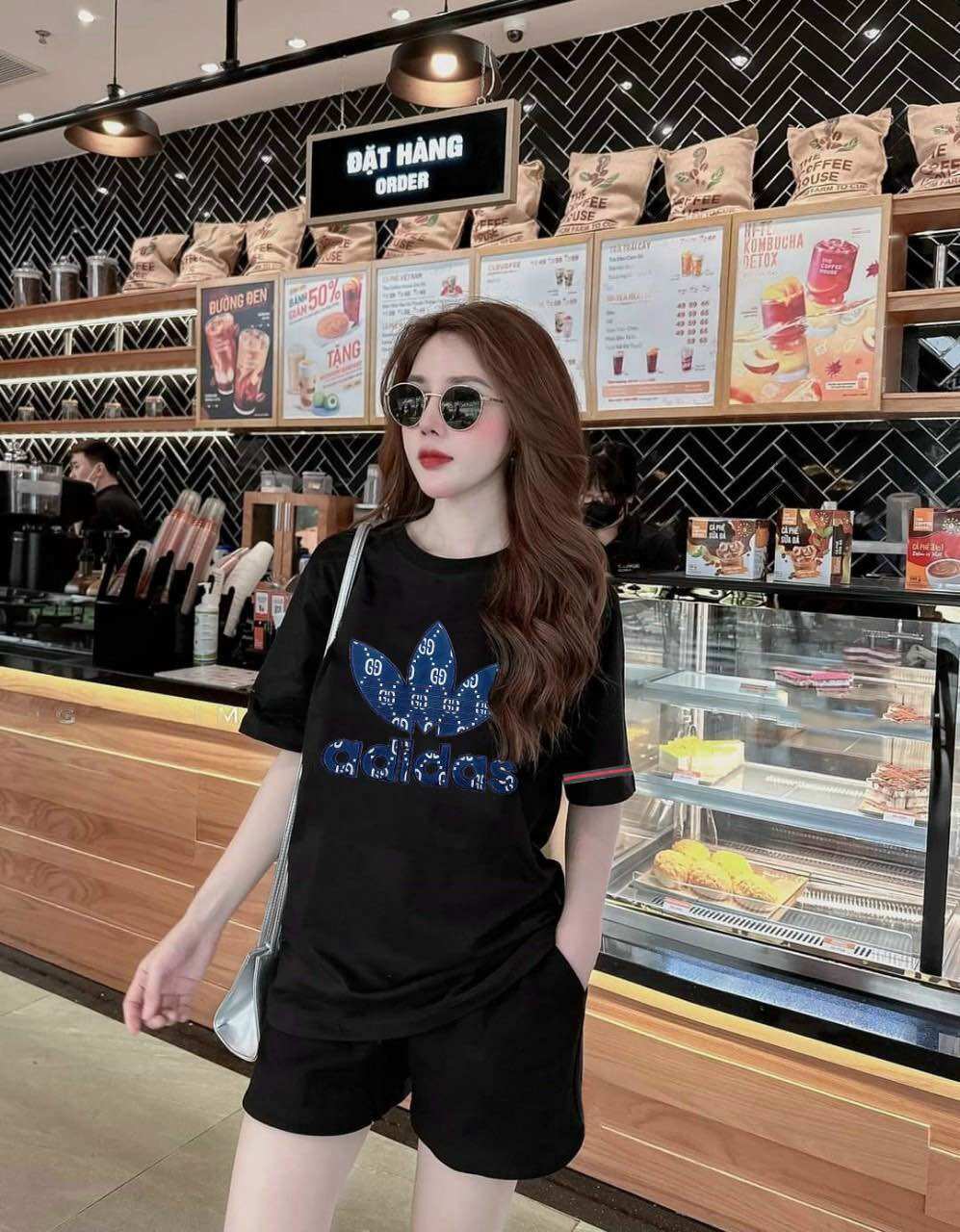 SÉT BỘ SHORT THUN COTTON THÊU CAO CẤP