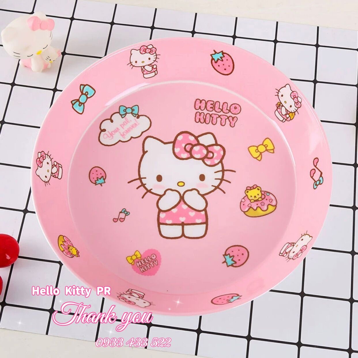 Dĩa lòng sâu Hello Kitty Doremon Doraemon