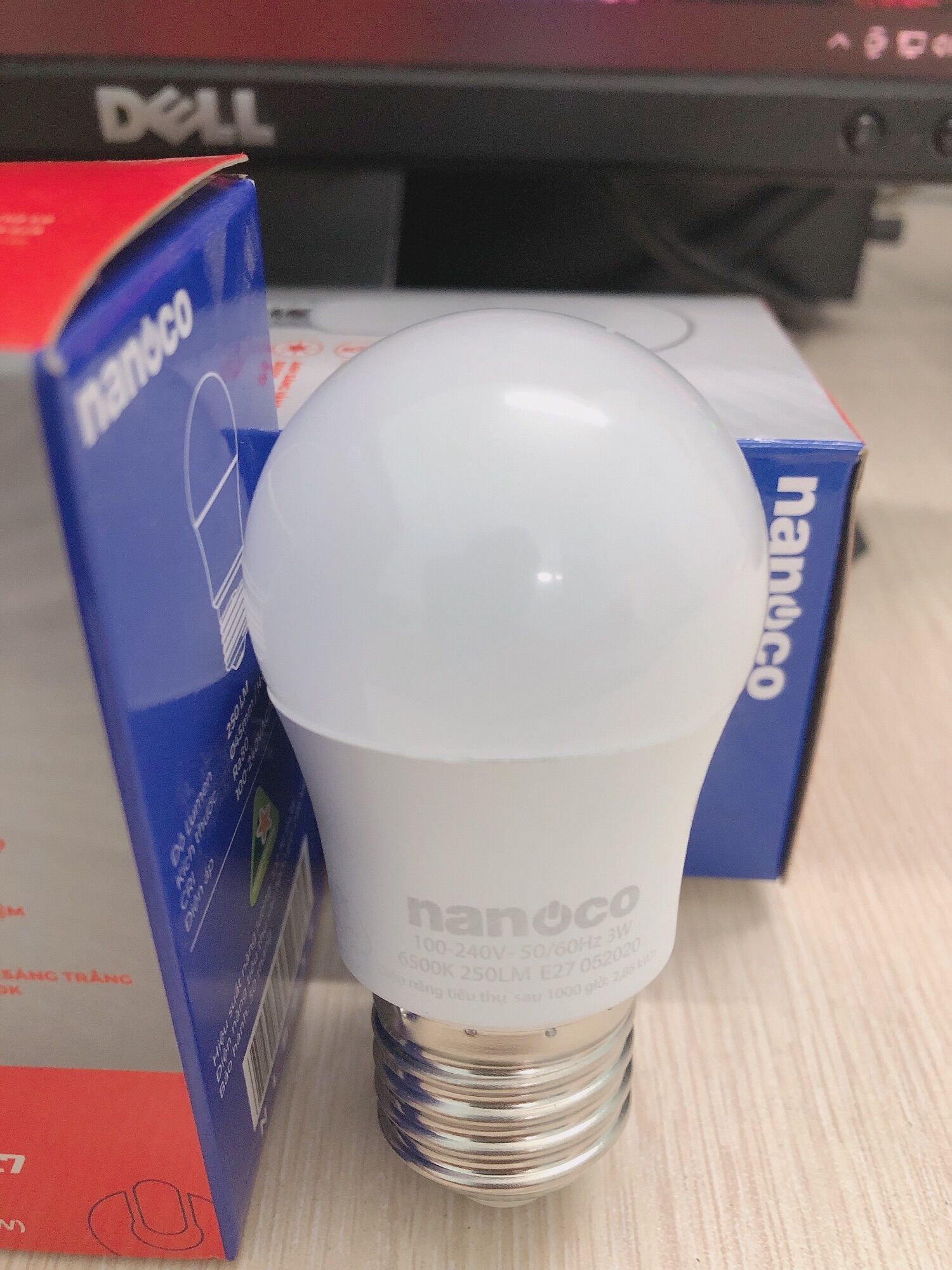 [HCM]bóng led BULB 3w nanoco màu trắng
