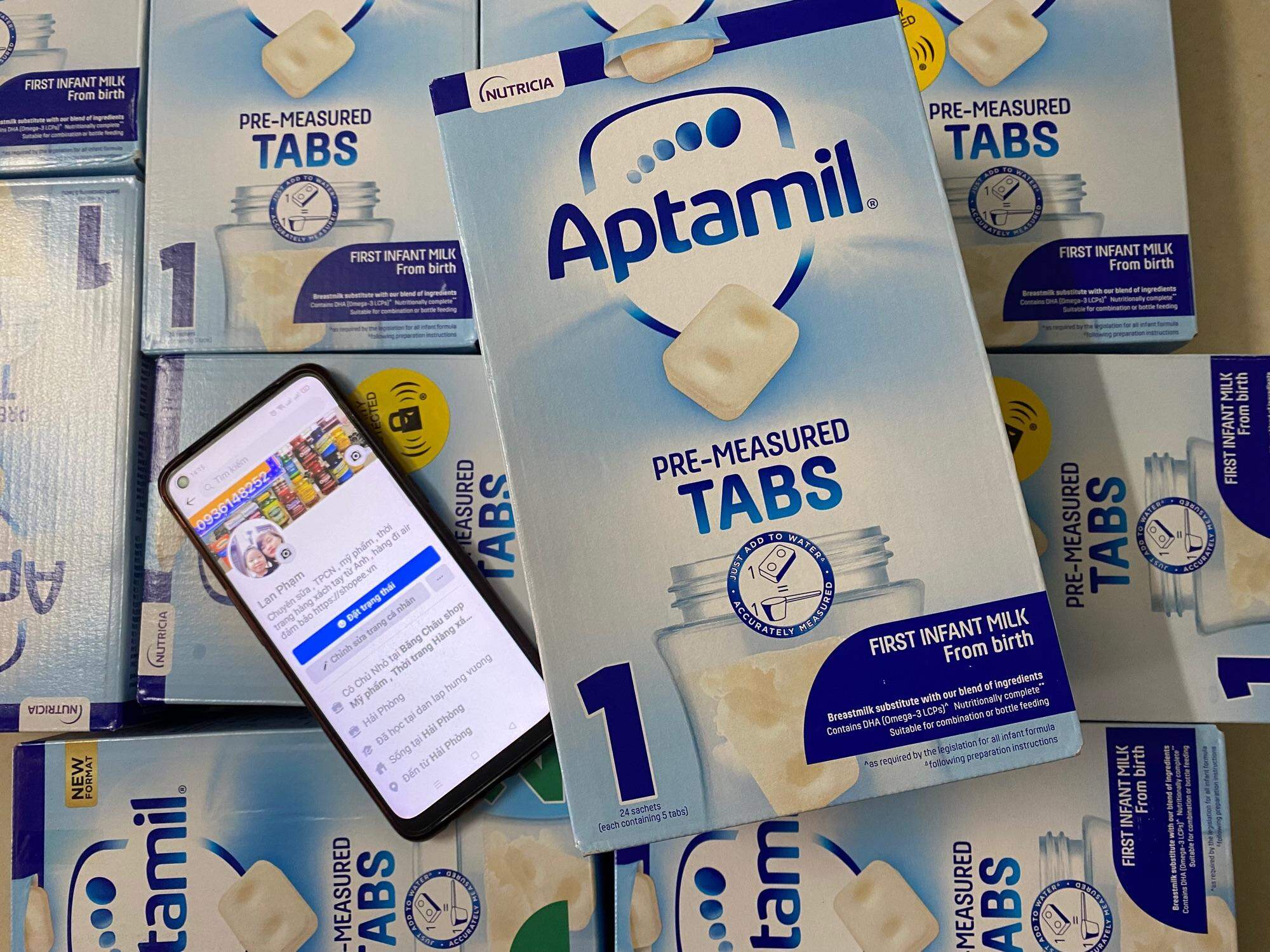 Sữa Aptamil Anh dạng thanh số 1 : 0 - 6 tháng