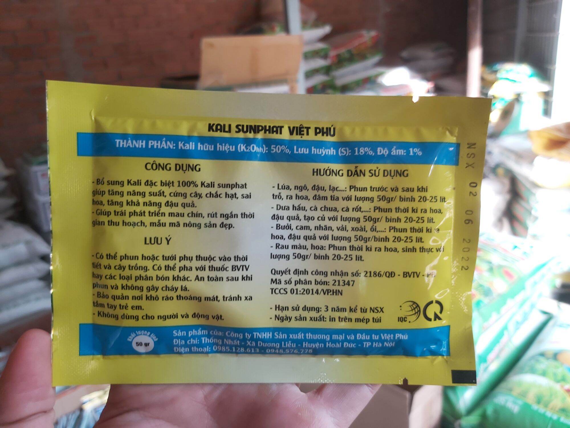 Phân Bón SIÊU KALI Siêu Ra Hoa - Đậu Quả gói 50g
