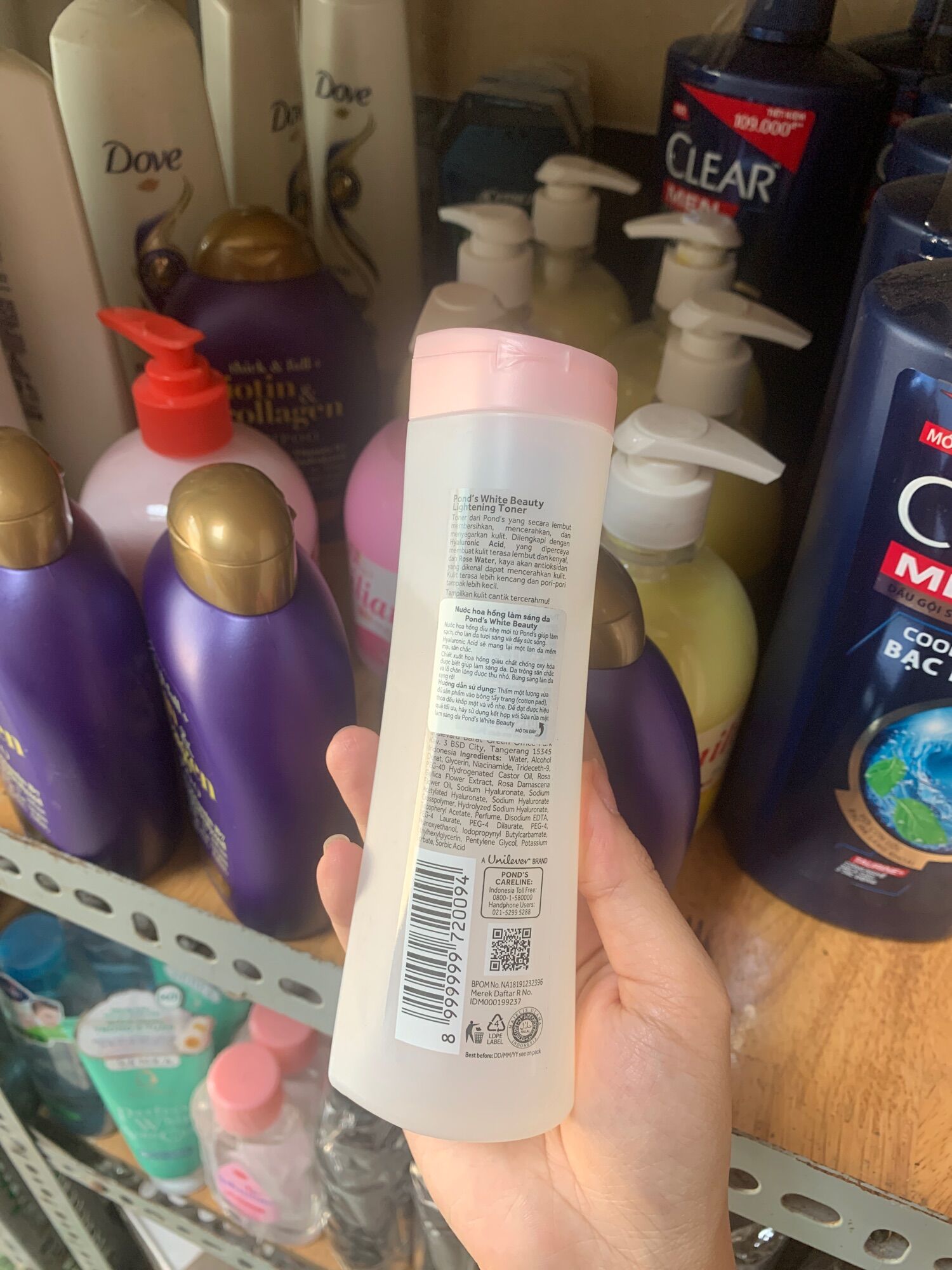Nước hoa hồng ponds 150ml làm sáng da