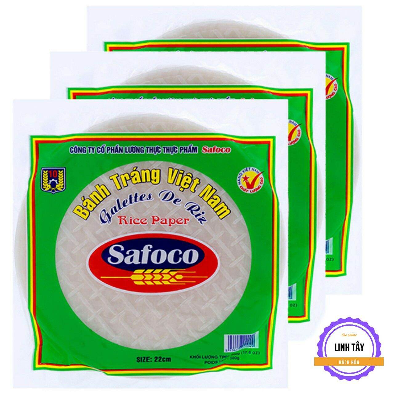 Bánh tráng size 22 safoco 300gr