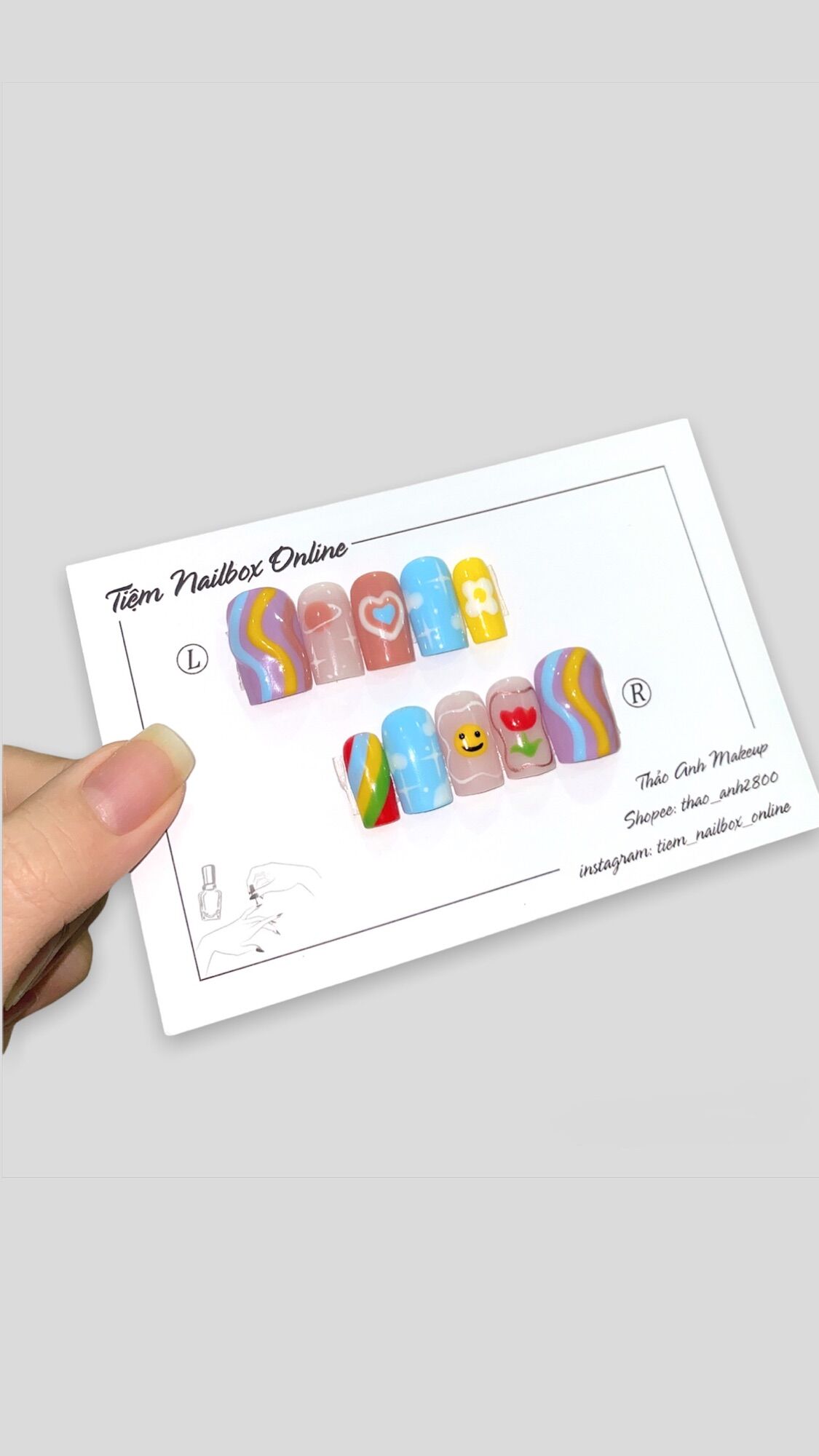 Nailbox thiết kế vẽ hoạt hình