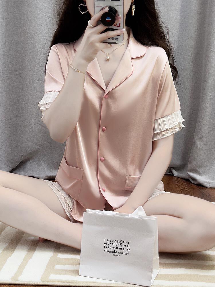 Sweet Pink Summer Short Sleeve Pajamas Giá 784,000 Đồng*Miễn phí vận chuyển