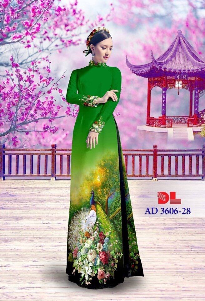 [HCM]Áo dài in con công