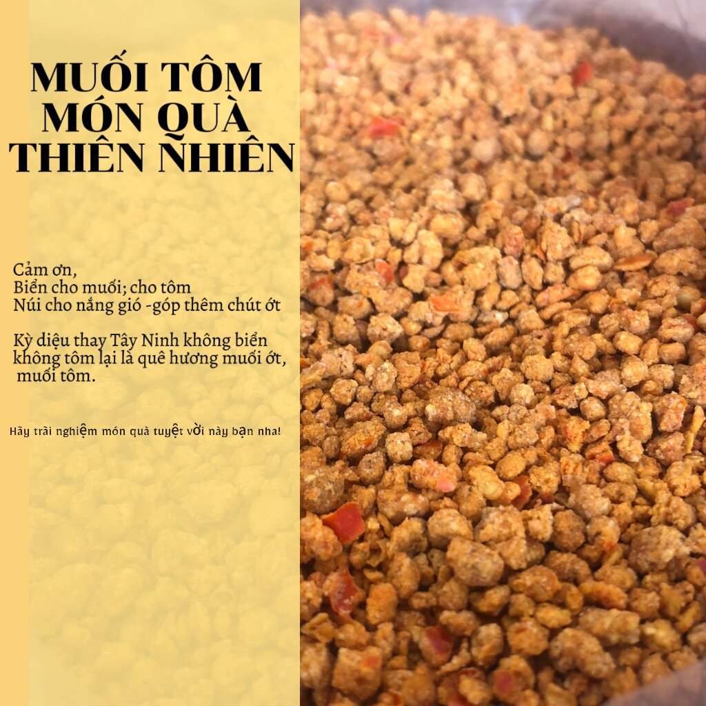 MUỐI TÔM TÂY NINH HẠT TO /100 GRAM