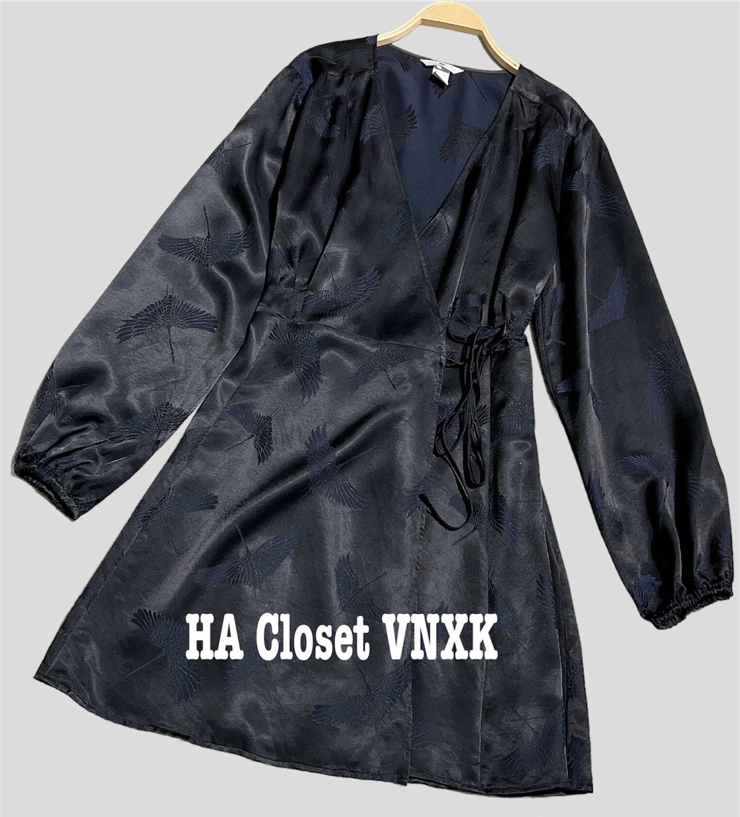Đầm Lụa Đắp Chéo Ngực H&M Xuất Dư Xịn
