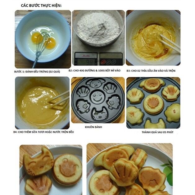 Máy nướng bánh hình thú Magic