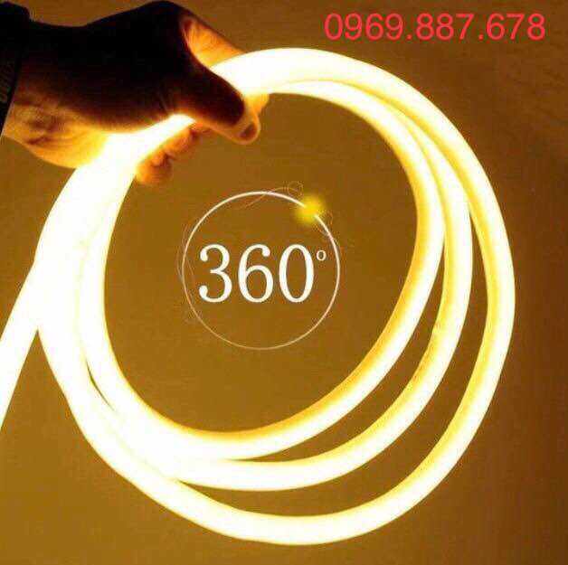 Dây đèn led 360 độ trang trí kín nước, đèn led hắt trần quấn cây dùng ngoài trời