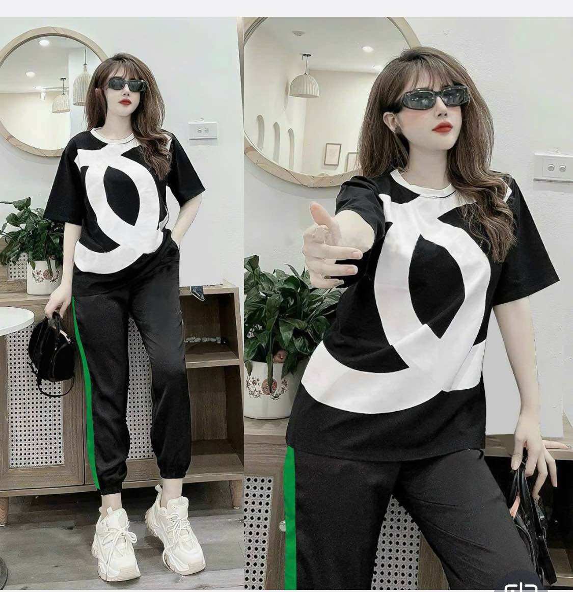 SÉT BỘ DÀI COTTON PHỐI 3D CAO CẤP