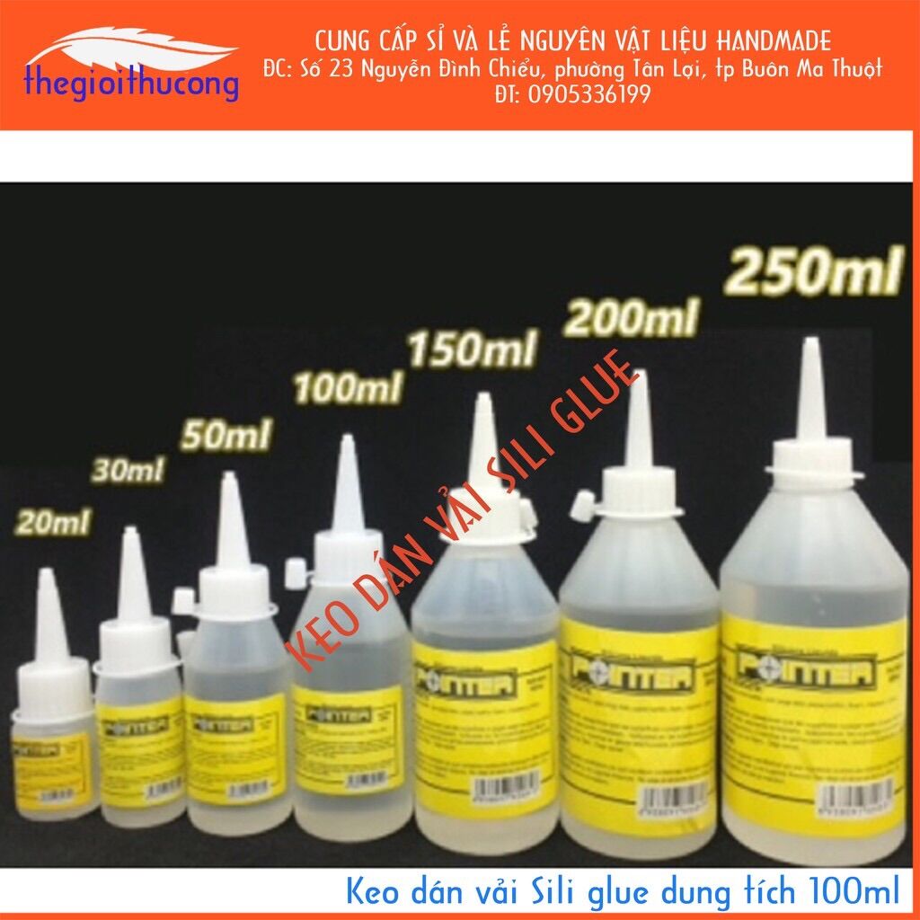 Keo dán vải hũ 100 ml