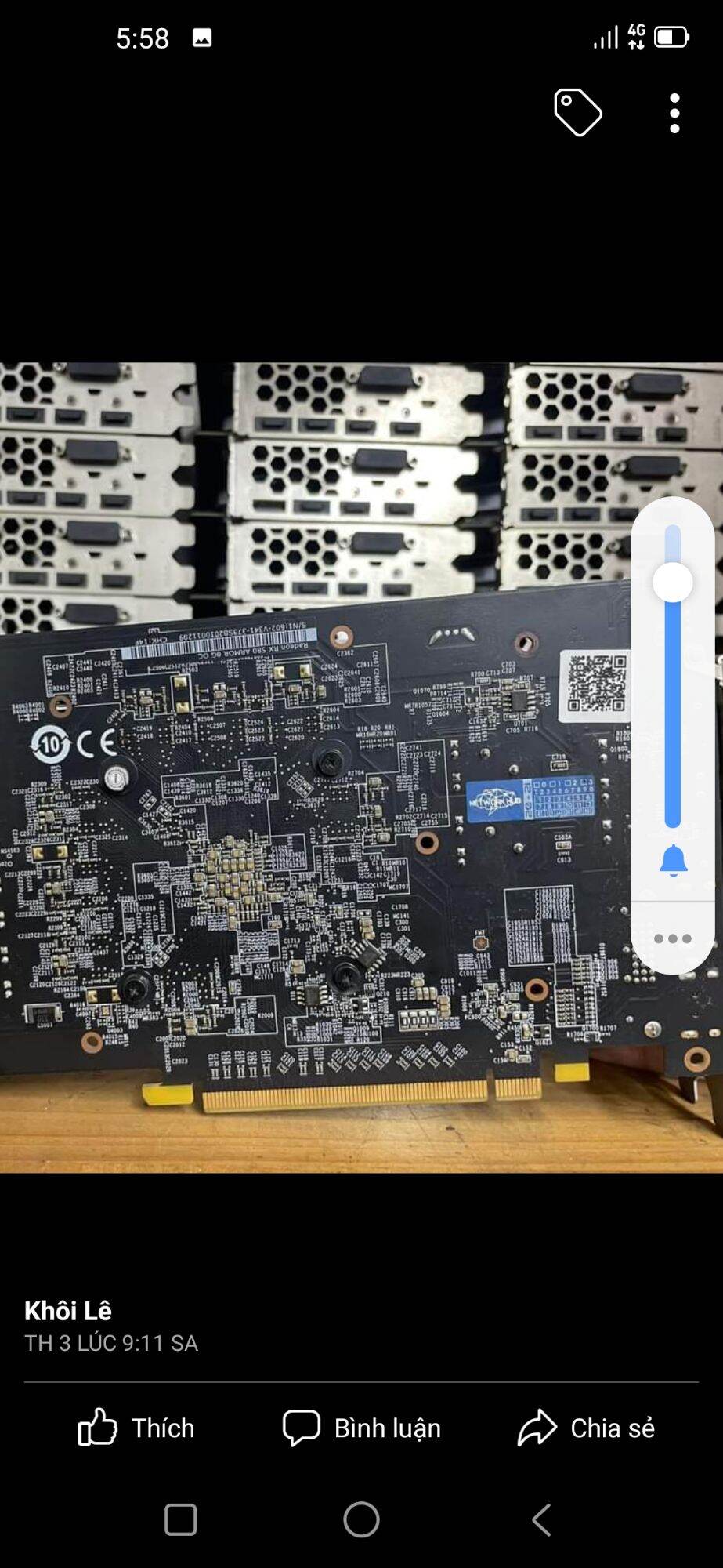 VGA MSI 580 8g .