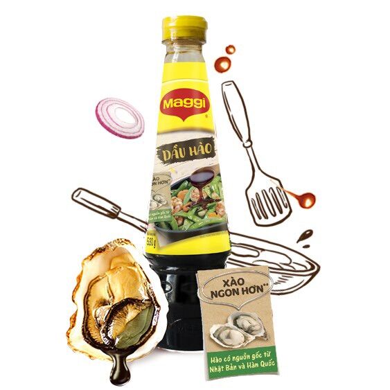Dầu hào đậm đặc Maggi chai 350g