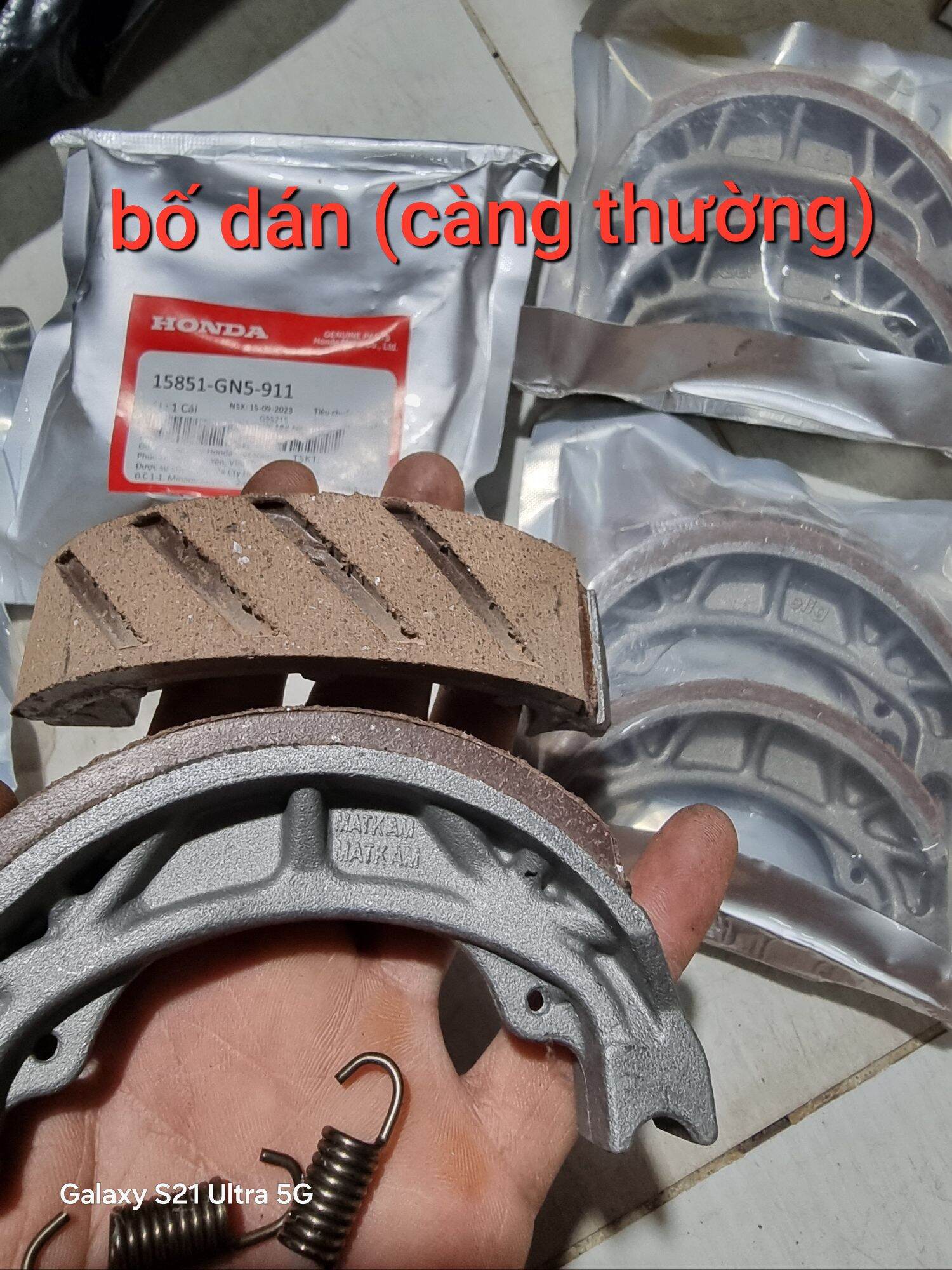 Bố thắng đùm trước sau wave - dream - rs - ws- fu (loại xịn)