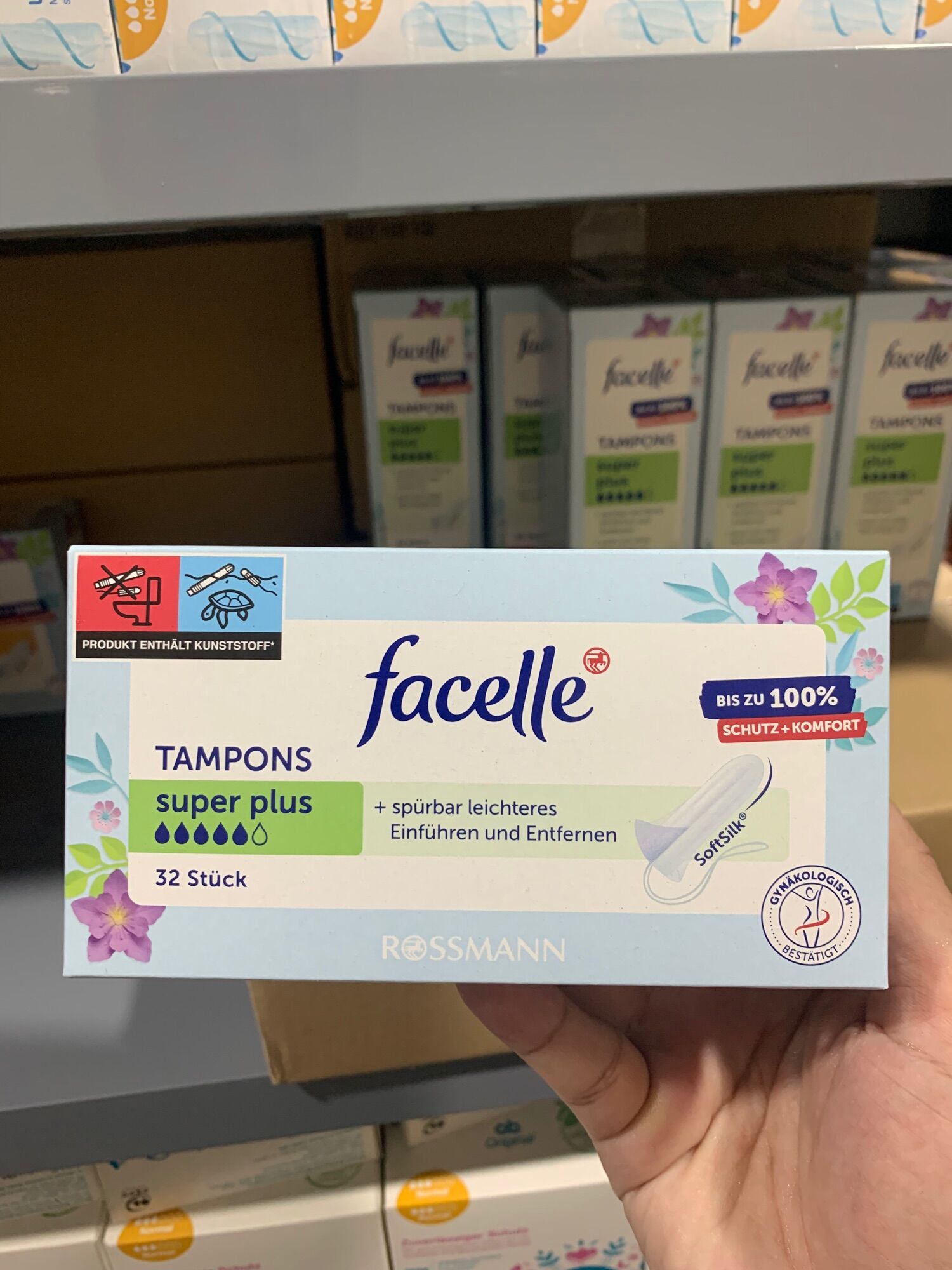 Băng vệ sinh Tampon Facelle, đủ size, hàng Đức