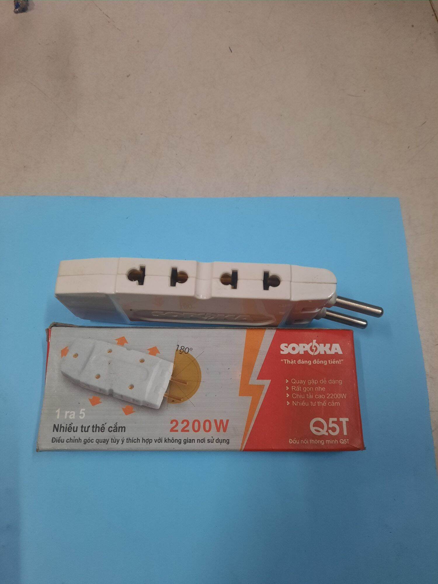 [HCM]ổ cắm Sopoka 1 ra 3  1 ra 5 chịu tải 2200W