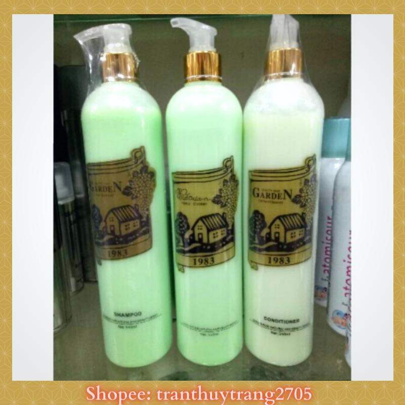 Cặp dầu gội + dầu xả Garden 1100ml (cao cấp)
